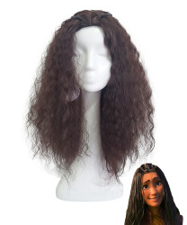 Raya and The Last Dragon Raya Brown Long Curly Cosplay Wig