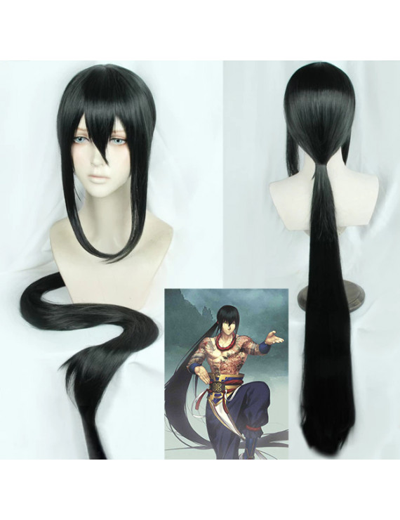 Fate Grand Order Assassin Yan Qing Black Straight Cosplay Wig 120cm 150cm