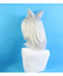 Fate Grand Order Lancer Caenis Grey Short Cosplay Wig+ ears