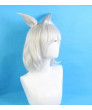 Fate Grand Order Lancer Caenis Grey Short Cosplay Wig+ ears