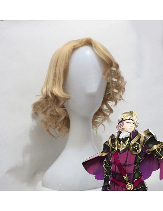 Fire Emblem Fates Xander Wave Golden Cosplay Wig