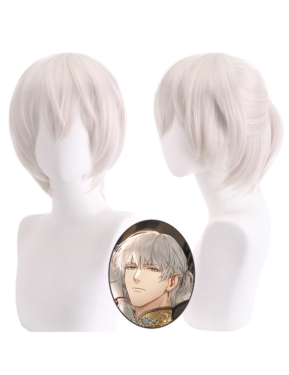 Light and Night Sariel Short Cosplay Wig With a Ponytail