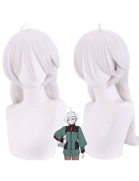 Mobile Suit Gundam: the Witch from Mercury Miorine Rembran Long White Cosplay Wig
