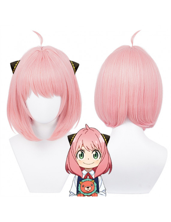 SPY×FAMILY Anya Forger Pink Short Bobo Cosplay wigs