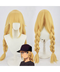 Ya Boy Kongming Tsukimi Eiko yellow Long Cosplay Wig