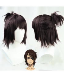 Attack on Titan The Final Season Hanji Zoe Dark Brown Cosplay Wig