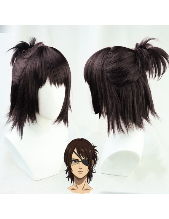 Attack on Titan The Final Season Hanji Zoe Dark Brown Cosplay Wig