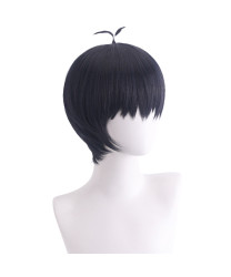 Blue Lock Yoichi Isagi Black Short Cosplay Wig