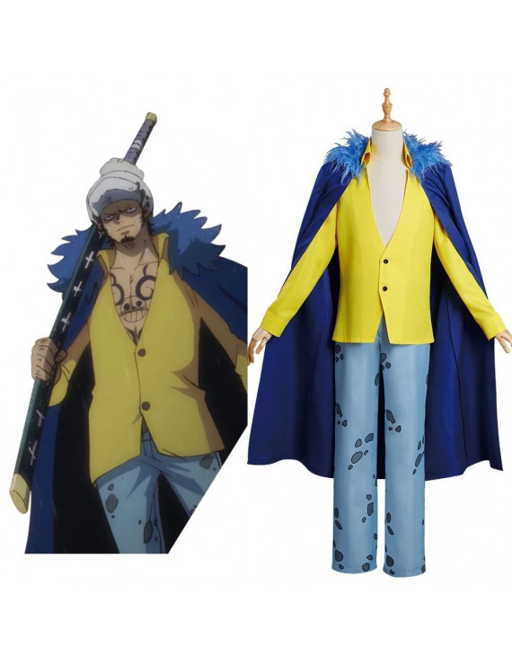 One Piece Trafalgar D Water Law cosplay costume