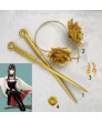 SPY×FAMILY Yor Forger Earrings Headband  Chest button Cosplay Accessory