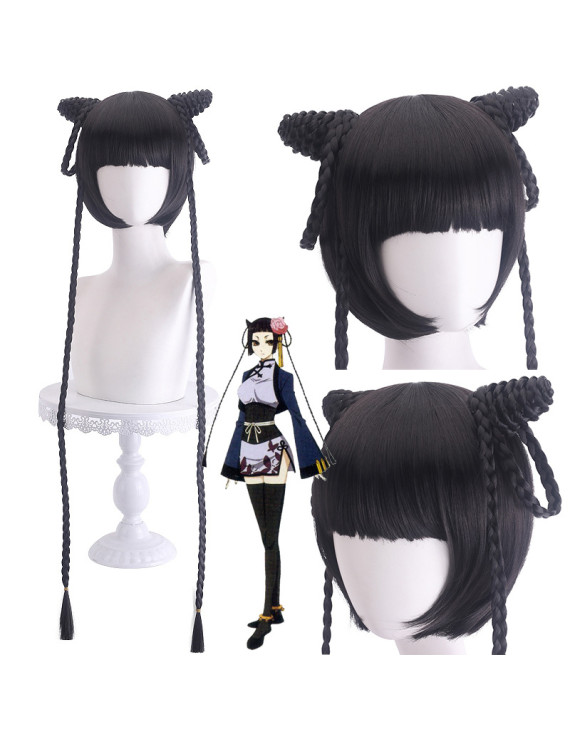 Black Butler Ran mao Black Cosplay Wig