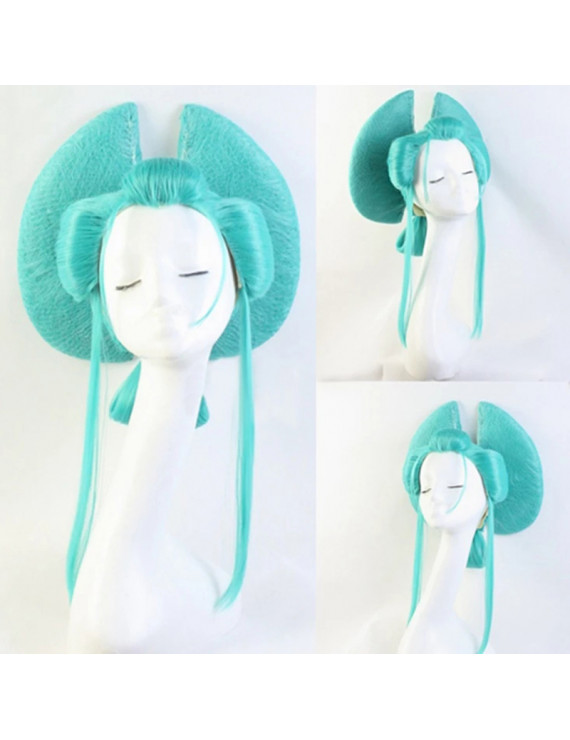 One Piece Kozuki Hiyori Komurasaki Green Cosplay Wig