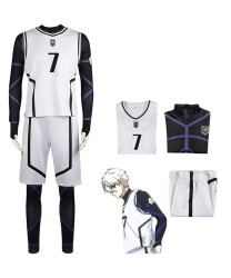 Blue Lock Isagi Yoichi Meguru Bachira Seishiro Nagi White No. 7 15 16 Cosplay Costumes