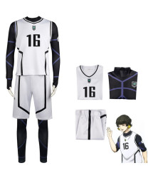 Blue Lock Isagi Yoichi Meguru Bachira Seishiro Nagi White No. 7 15 16 Cosplay Costumes