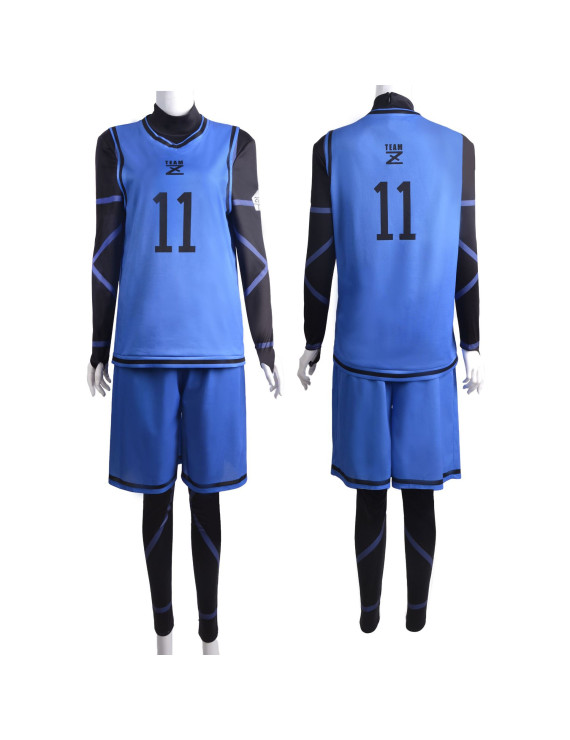 Blue Lock No. 4 8 9 11 Jersey  Cosplay Costumes 