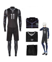 Blue Lock Seishiro Nagi Reo Mikage Black No. 9 11 Cosplay Costumes