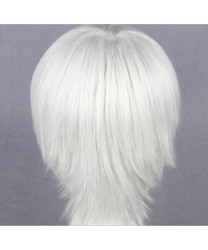 Tokyo Ghoul Ken Kaneki Short Straight Silvery White Cosplay Wig