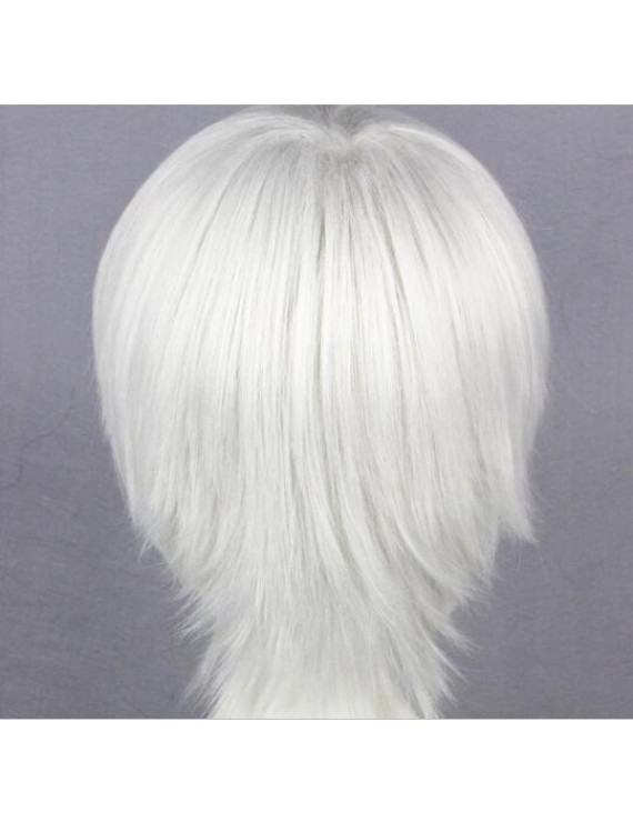Tokyo Ghoul Ken Kaneki Short Straight Silvery White Cosplay Wig