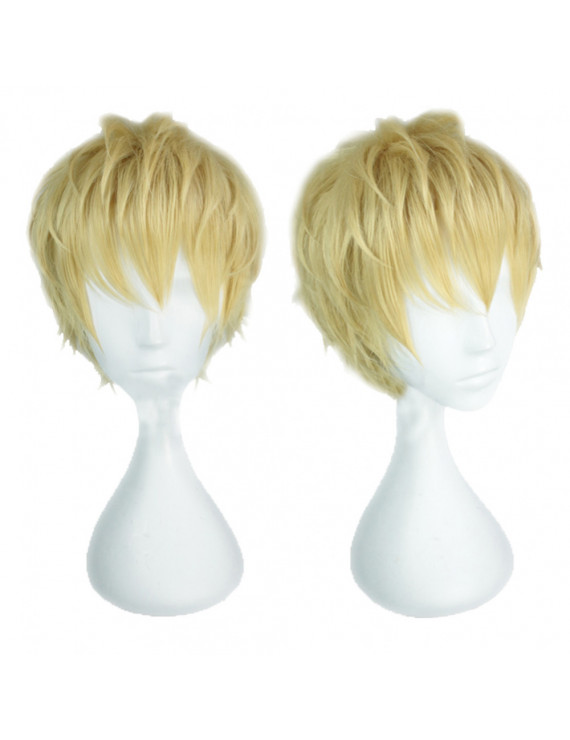 One Punch Man Genos Cosplay Wig Anime Short Synthetic Heat-resistant Hair Wigs