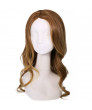 Supergirl Soper Girl Brown Long Curly Cosplay Hair Wig Halloween Accessories