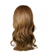 Supergirl Soper Girl Brown Long Curly Cosplay Hair Wig Halloween Accessories