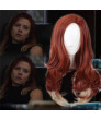 Avengers Endgame Black Widow Long Wavy Cosplay Hair Wig