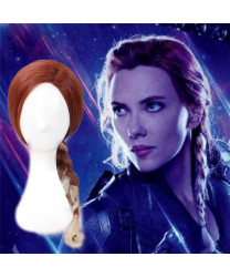 Avengers Endgame Black Widow Long Wavy Cosplay Hair Wig