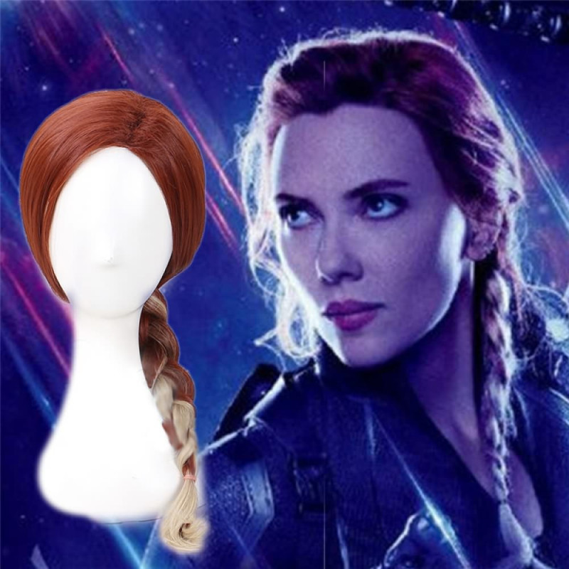 Avengers Endgame Black Widow Long Wavy Cosplay Hair Wig Free Shipping  avengers-endgame-black-widow-long-wavy-cosplay-hair-wig-free-shipping