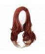 Avengers Endgame Black Widow Long Wavy Cosplay Hair Wig