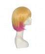 Gwenpool Orange Styled Wig With Pink Pony Tail Cosplay Wig