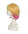 Gwenpool Orange Styled Wig With Pink Pony Tail Cosplay Wig