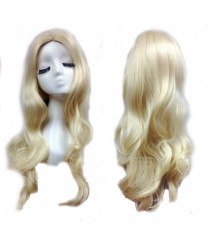 Black Canary Long Wavy Cosplay Hair Wig Golden Black Canary Anime Styled Wig