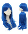 Fairy Tail Juvia Lockser Cosplay Middle Length Blue Wavy Hair Wig 
