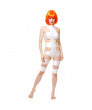 The Fifth Element Leeloo Orange Short Bob Cosplay Hair Wig