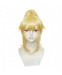 Super Mario Bowsette Golden Cosplay Hair Wig