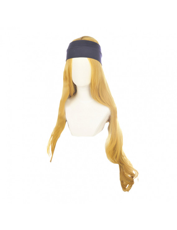 Persona 5 Chihaya Mifune Long Curly Golden Cosplay Hair Wig