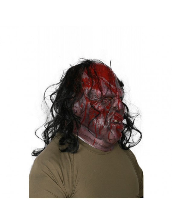 Victor Crowley Cosplay Horrible Mask Full Head Mask With Wig Halloween Mask Masquerade Mask