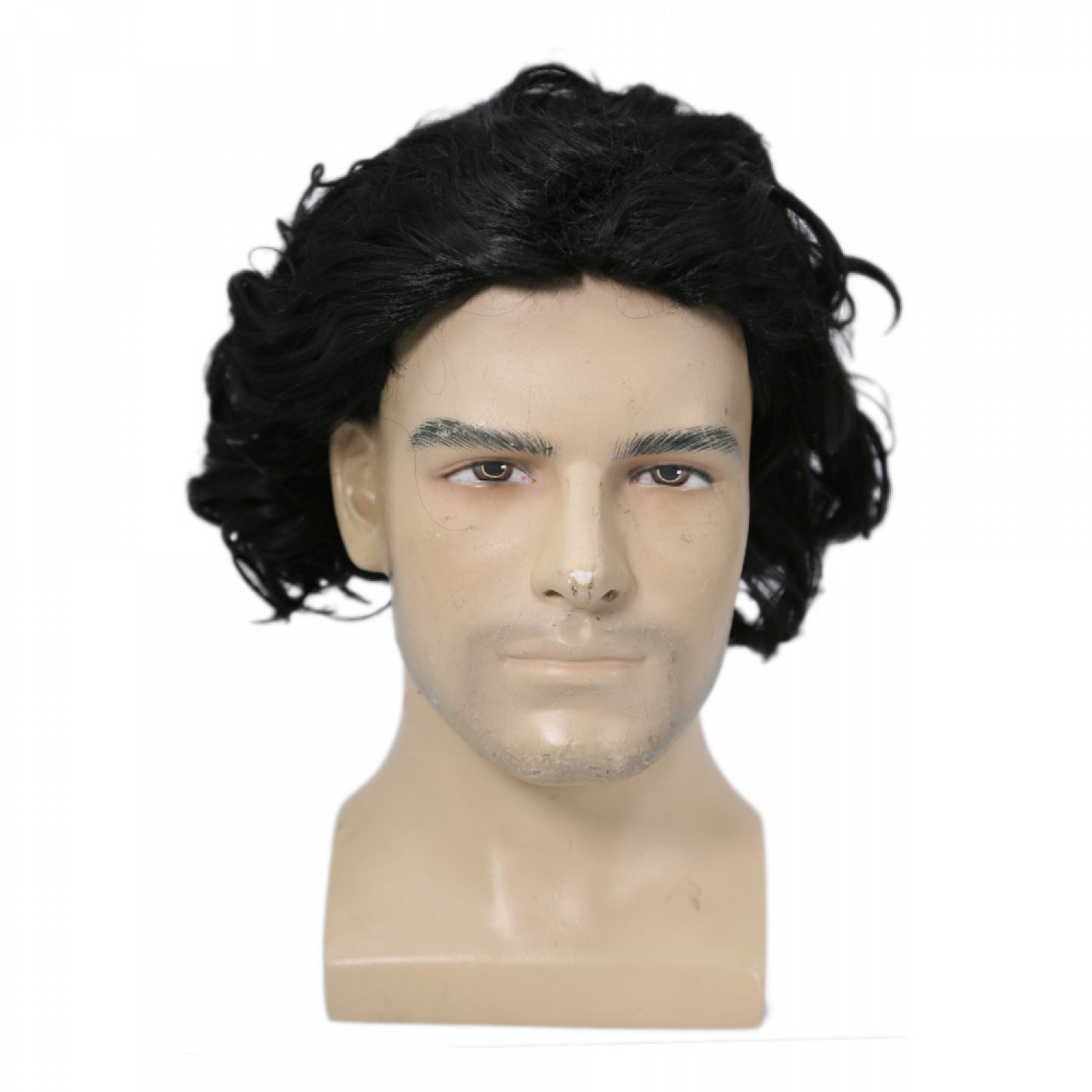 short black curly wig cosplay