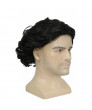 Game of Thrones 6 Jon Snow Cosplay Wig Short Black Curly Halloween Party Wig