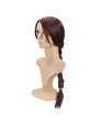 Tomb Raider Lara Croft Brown Long Braided Hair Cosplay Wig