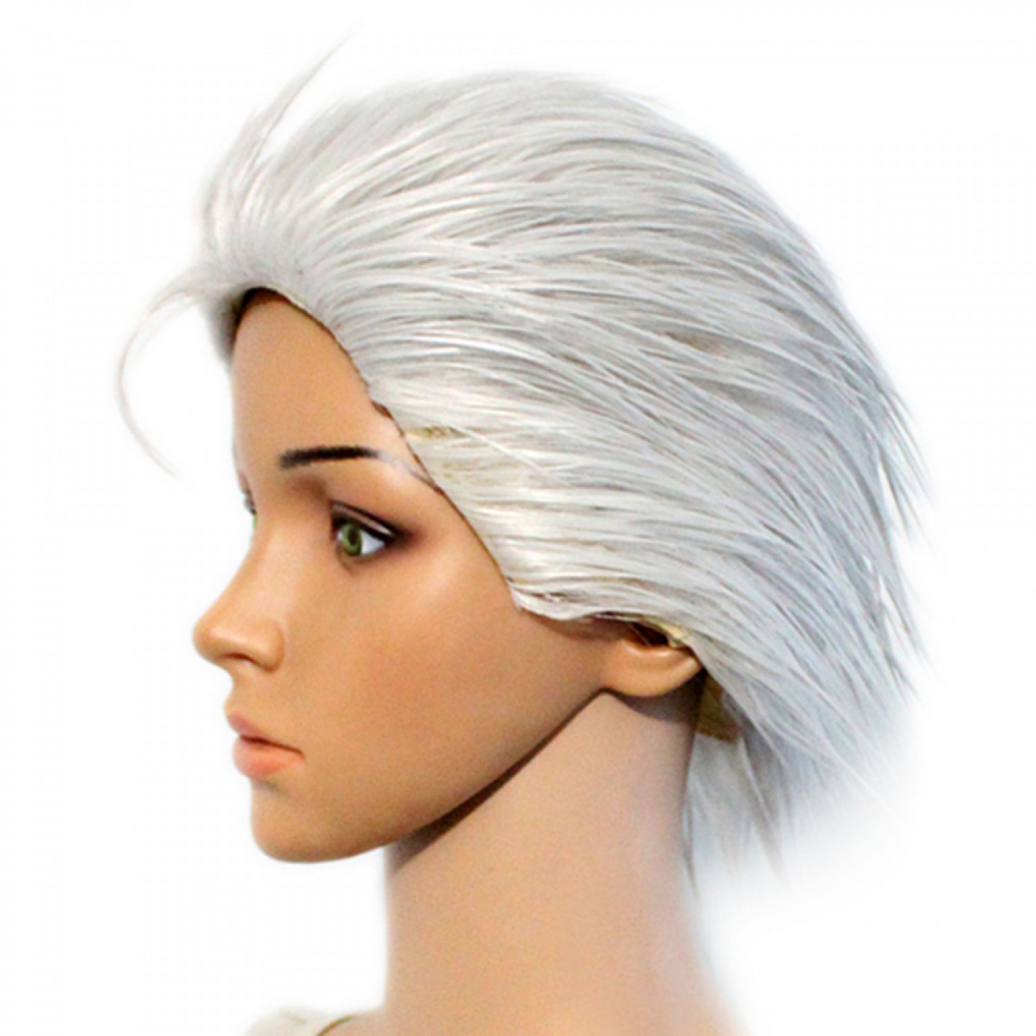 short silver hair wig
