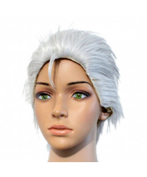 The Game Devil May Cry 4 Vergil Short Silver Cosplay Hair Wig