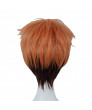 Zootopia Nick Wilde Cosplay Hair Wig Disney Short Orange Anime Styled Wig with Wig Cap