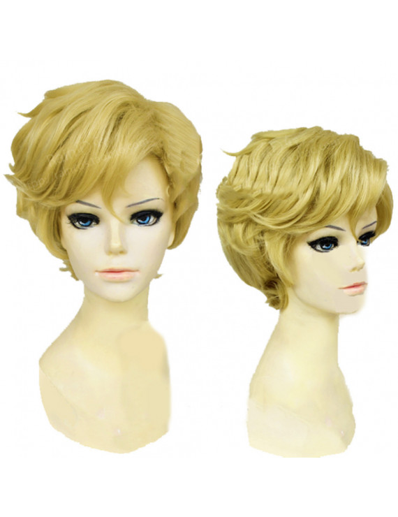 Sailor Uranus Short Curly Costume Cosplay Wig