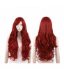 X-Men Jean Grey Wine Red Long Curly Cosplay Hair Wig