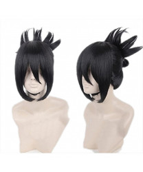 One Punch Man Speed Sonic Short Black Topknot Prestyled Costume Cosplay Hair Wig
