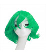 One Punch Man Tornado Short Green Curly Cosplay Hair Wig