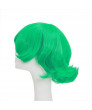 One Punch Man Tornado Short Green Curly Cosplay Hair Wig