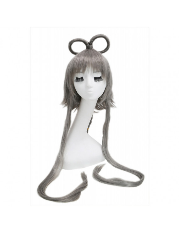 Vocaloid China Cosplay Prestyled Long Dark Grey Straight Cosplay Wig