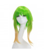 Vocaloid Camellia Gumi Cosplay Wig Short Straight Gradient Green Color Party Wig 45cm
